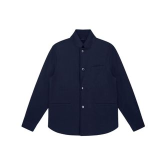A|X Armani Exchange Overhemden, Heren, Blauw, XL, Polyester, Minimalistische Blazer