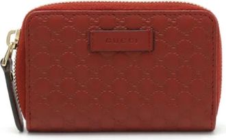 Gucci Tweedehands leren portemonnees - Dames - Vintage Accessoires - Rood - ONE Size - Leer - Vintage