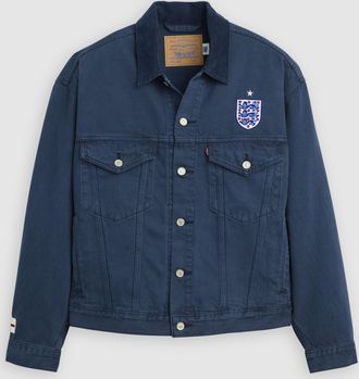 Levi's England Football Type III Trucker Jacket - Mens - 2XL - Blue