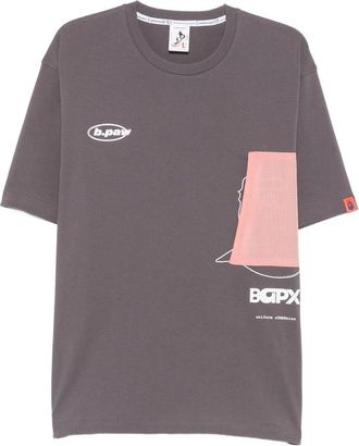 A Bathing Ape Logo-print Panelled T-shirt