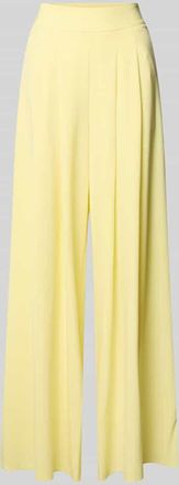 Rinascimento Rinascimento Hose mit Falten und seitlichem Rei&szlig;verschluss in GELB, Gr&ouml;&szlig;e XL