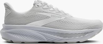 Brooks Womens Ghost 17 Road Running Shoes In White/grey