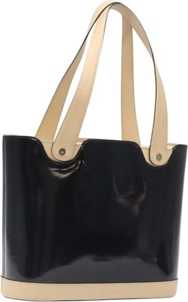Ferragamo Vintage Tote Bag Patent Leather Patent_Leather Tote Bag Bag (Pre-Owned)