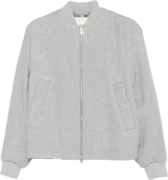 Closed Zip-up Bomber Jacket