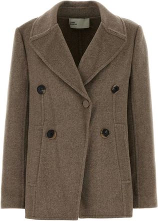 Tory Burch Giacca in Twill Ampio - - Jackets - Donna - Beige - M
