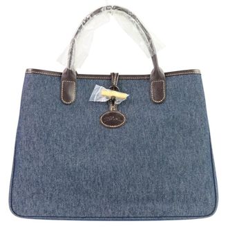 Longchamp ROSEAU Denim Tote Bag