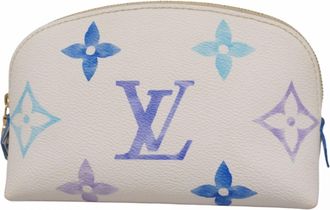 Louis Vuitton Blue White Pouch (Pre-Owned)