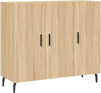 vidaXL Vidaxl - Aparador de madera de ingeniería roble Sonoma 90x34x80 cm