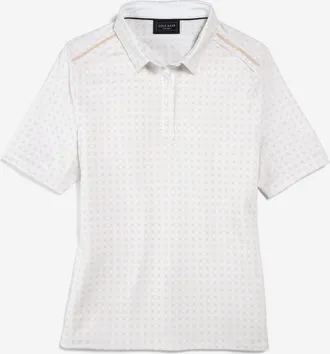 Cole Haan Womens Topspin Polo Shirt - Beige Size Medium
