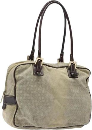 Fendi Pre-owned Vintage Handtas - Dames - Vintage Handtas - Beige - ONE Size - Vintage