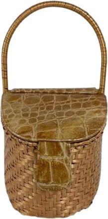Fendi Pre-owned Handbags, female, Brown, Size: ONE SIZE Pre-owned Linen Handbag