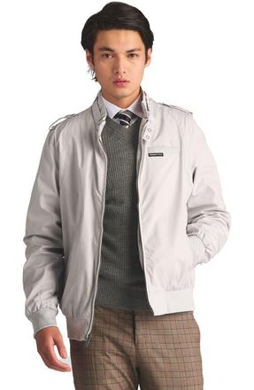 Members Only Classic Iconic Racer Jacket in Light Grey at Nordstrom, Size Xx-Large