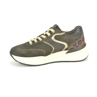 Nero Giardini Bruine su&egrave;de Runner N.+ fantasie - Dames - Schoenen - Bruin - Maat: 36 EU Su&egrave;de