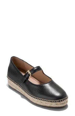 Cole Haan CloudFeel Asbury Mary Jane Flat in Black Leather at Nordstrom, Size 7.5