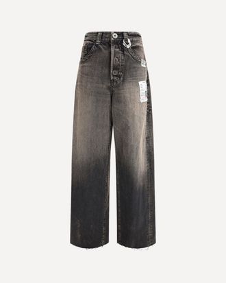 Miharayasuhiro Amateur Sewn Like Wide Denim Jeans Female 38