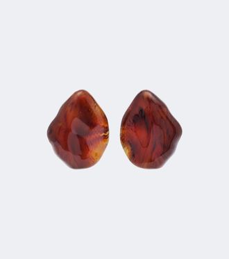 Victoria Beckham Ambra gold-plated clip-on earrings