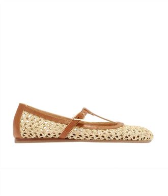 Ancient Greek Sandals Womens Aerati Round Toe Flats In Natural