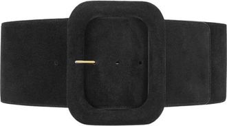 Ami Grote Riem 10cm - Dames - Riemen - Zwart - 85 CM - Leer - Accessoires