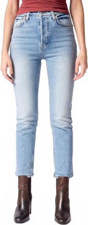 Re/Done 90S Ankle Crop Jeans In Hazey Indigo
