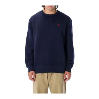Polo Ralph Lauren Sweatshirts, male, Blue, Size: 2XL Versatile Knit Top