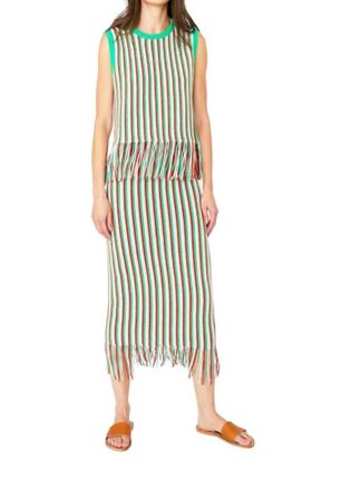 Kule Valentina Skirt In Green Poppy