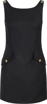Elisabetta Franchi Cool Wool Mini-jurk - Dames - Jurken - Zwart - Maat: L Wol