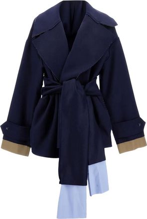 JEJIA Cappotto con cintura - Blu