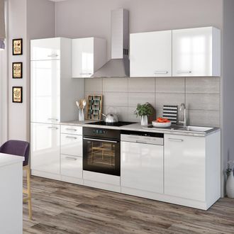 Vicco Mueble De Cocina Optima, Blanco, 270 Cm Sin Encimera, Vicco