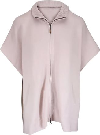 Kinross Cashmere Cardigan con zip - Toni neutri