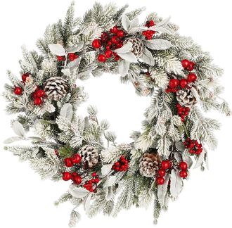 house of seasons Corona decorativa belfort verde h11xb50xl50cm