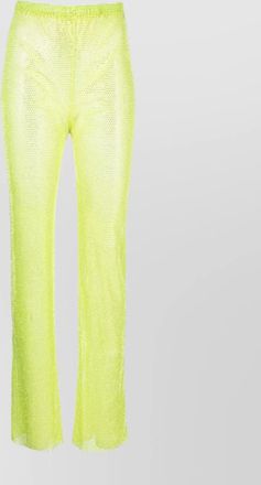 Santa Brands shimmering trousers high-waisted rhinestone embellishment