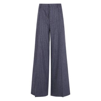 Tagliatore Wide Broeken - Dames - Broeken - Grijs - Maat: S