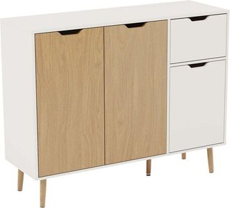 Home Discount Home Discount - Chorley 6 Drawer Fabric Chest of Drawers Metal Frame Bedroom Living Room Storage, Rustic-Brown