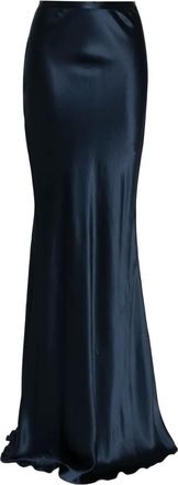 Michelle Mason Gonna lunga con taglio sbieco - Blu