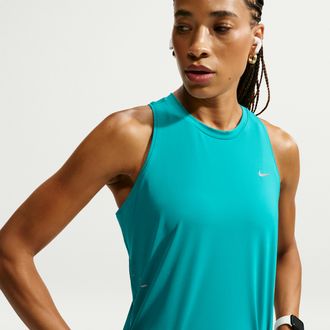 Nike Womens Swift Dri-FIT Running Tank Top in Green | IU1033-300