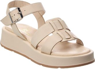 La Canadienne Acorn Leather Platform Sandal