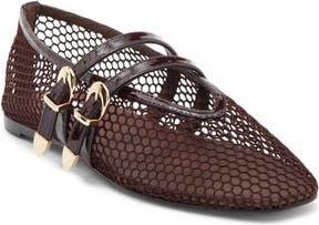 Steve Madden Lissa Mesh Mary Jane Flat in Brown Multi at Nordstrom Rack, Size 7.5