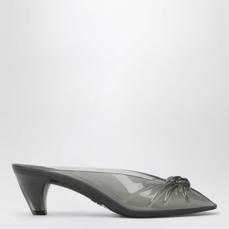 Chlo&eacute; Jelly clog mules in transparent TPU, grey