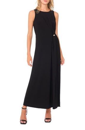 Vince Camuto Gathered Twist Maxi Dress in Rich Black at Nordstrom Rack, Size X-Large