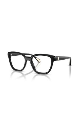Moncler 53mm Rectangle optical glasses in Black at Nordstrom
