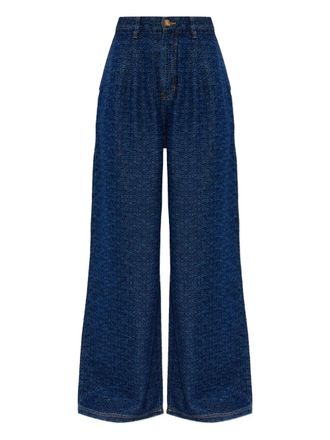 Munthe Ronan patterned trousers - Blue