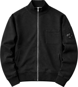 C.P. Company Zip-throughs - Heren - Vesten met rits - Zwart - S - Katoen - Hoodies & sweatvesten
