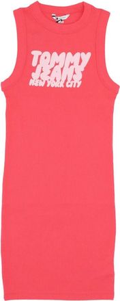Tommy Hilfiger Bubble Tank Jurk Amour - Dames - Korte kleedjes - Roze - M - Katoen - Kleedjes