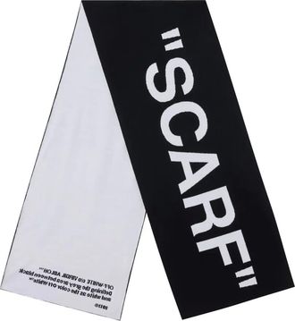 Off-white Sciarpa con stampa - Nero