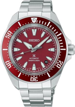 Seiko Srpl 11K1 - Prospex Automatische Duiker 200M - Dames - Horloges - Rood - ONE Size - Accessoires