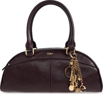 Chlo&eacute; Bowling Handtas - Dames - Handtassen - Rood - ONE Size - Katoen - Tassen