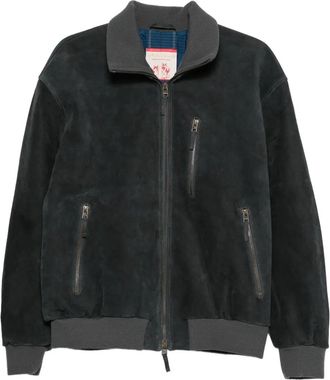 A Kind Of Guise suede bomber jacket - men - Calf Leather/Polyester/Cotton - L - Black