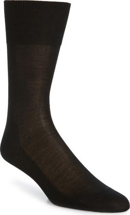 Falke No. 4 Silk Blend Socks in Black at Nordstrom, Size X-Large
