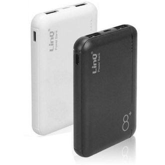 Trade Shop Trade Shop - Power Bank Sottile Batteria Supplementare 8000 Mah Doppia Usb Cavo 3in1 Tt-8000+