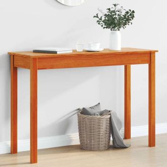 vidaXL Tavolo Consolle Marrone Cera 110x40x75cm Legno Massello di Pino vidaXL